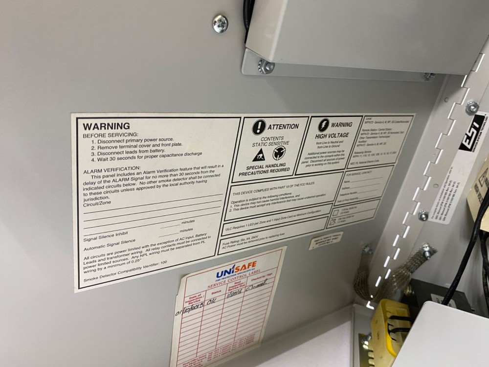 GE EST 7200004-03 FIRE ALARM CONTROL PANEL