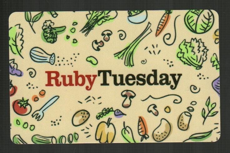 RUBY TUESDAY Assorted Vegetables ( 2023 ) Gift Card ( $0 )