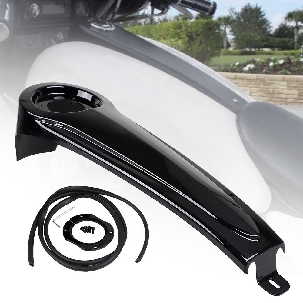 ABS Plastic Front Dash Fuel Console Tank Panel Cover For Harley Road Glide FLTR