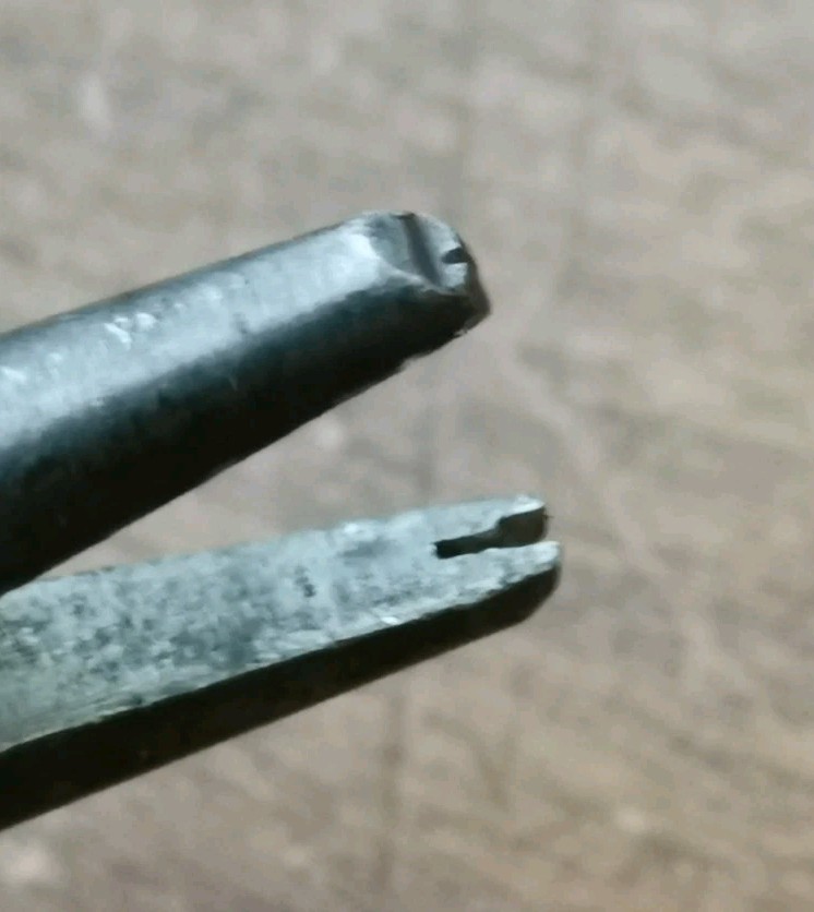 Vintage modified pliers, 5 1/8" long.