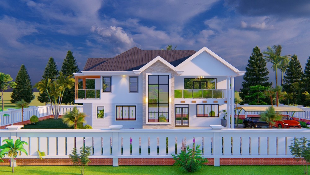 4 Bedroom House Plan [modern ]