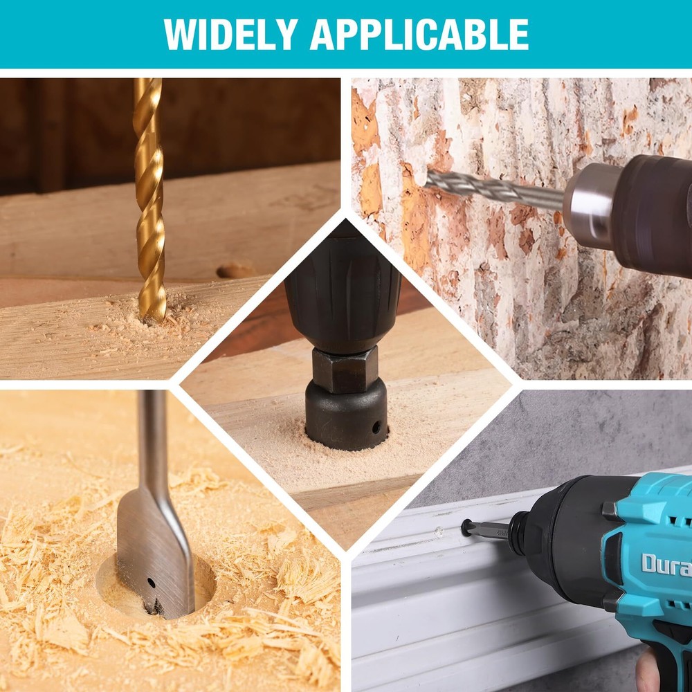 DURATECH 66PCS Impact Drill Bit Screwdriver Bit Sets Drill Driver Bit with Case