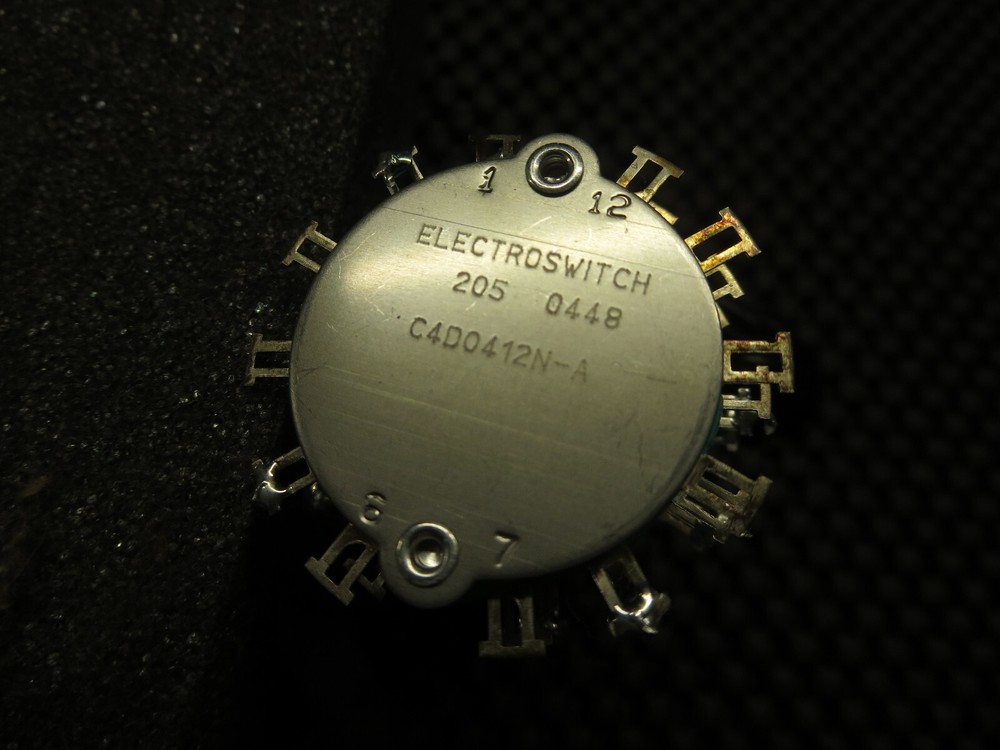 Electroswitch C4D0412N-A Rotary Switch 4 Position 12 Pole See Description