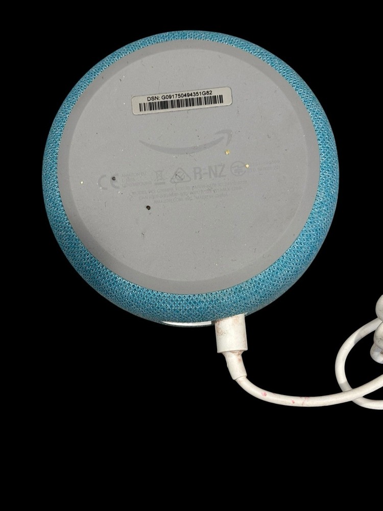 Blue Amazon Echo Dot 3rd Generation Smart Speaker Used Tested Excellent