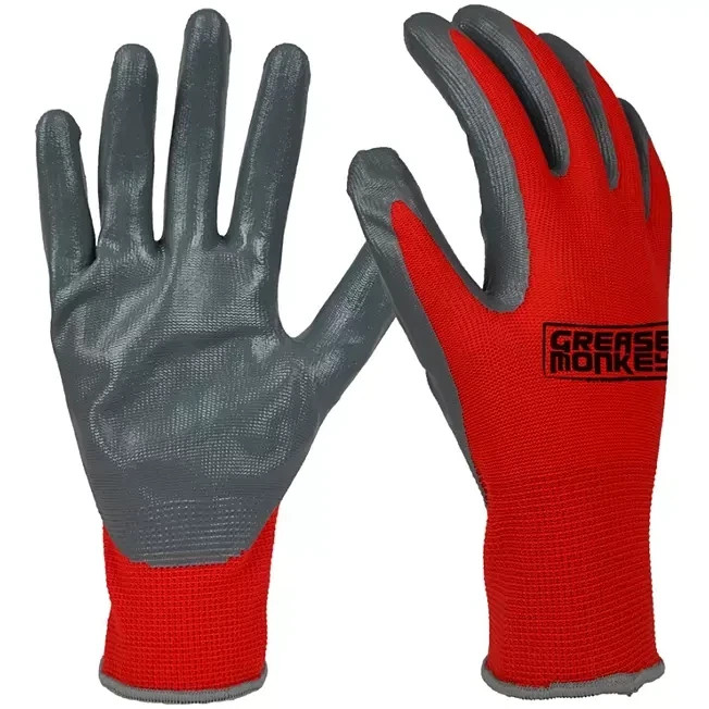 2 Pack Grease Monkey Nitrile-Coated Work Gloves (15 pk.)