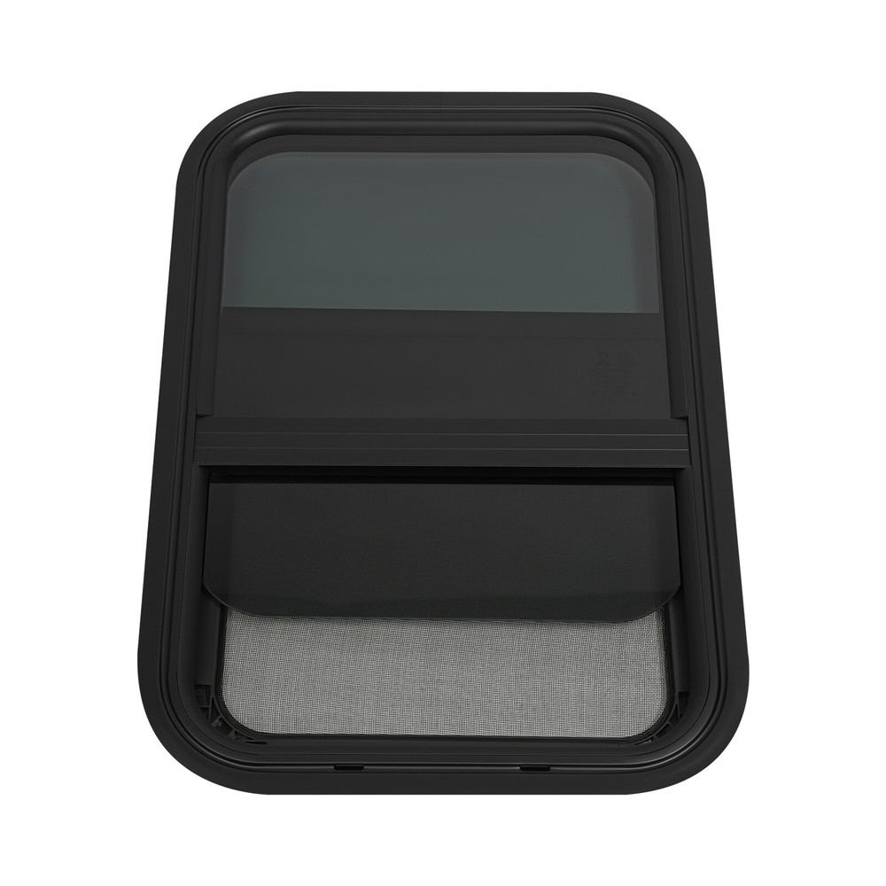 RV Window Slide Window Clip-on Mounting Vertical Venting Window Rectangular