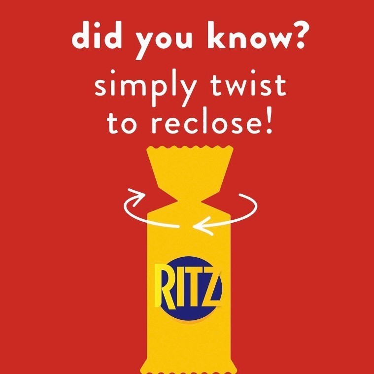 RITZ Original Crackers 3.43 oz 18-Pack Fresh Snack Pantry Bulk Box