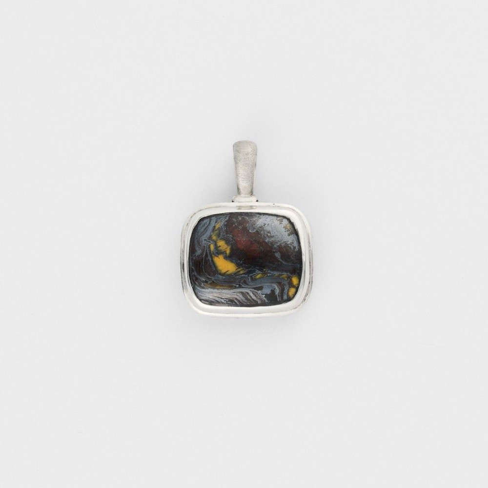 Silver Stone Charm
