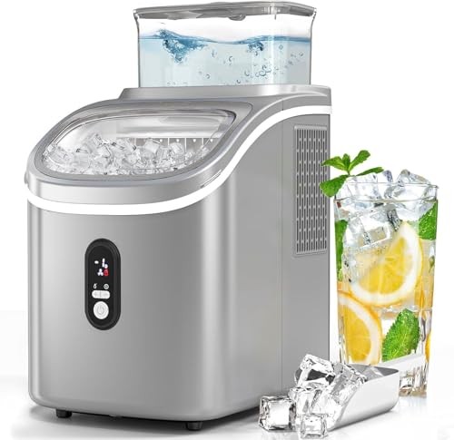 Countertop Ice Cube Maker Machine with External Water GREY
