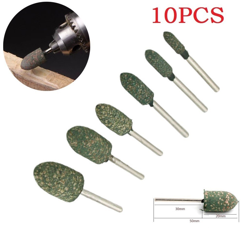 Polishing Burrs Buffing Tools 10pcs/ Set 6 Optional Sizes Conical Shape