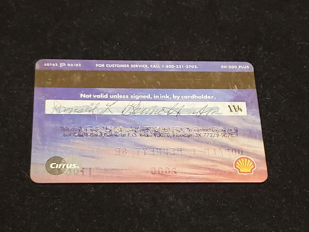 Shell Credit Card ~ exp 2006 ~ our # cc2286