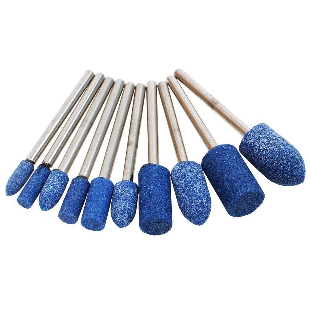 1/8" Shank Abrasive Mounted Stone Grinding Bits Sanding Drill Bit for Rotary