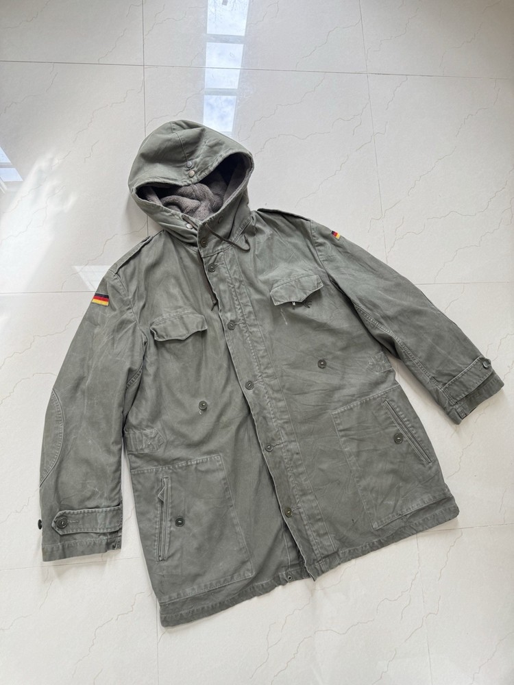 German Army Olive Drab Lined Parka Vtg 70s