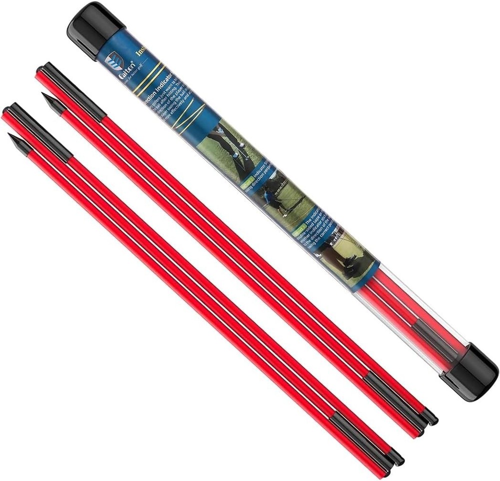 Golf Alignment Sticks 2 Sets 48inch Alignment Practice Rods Foldable Easy