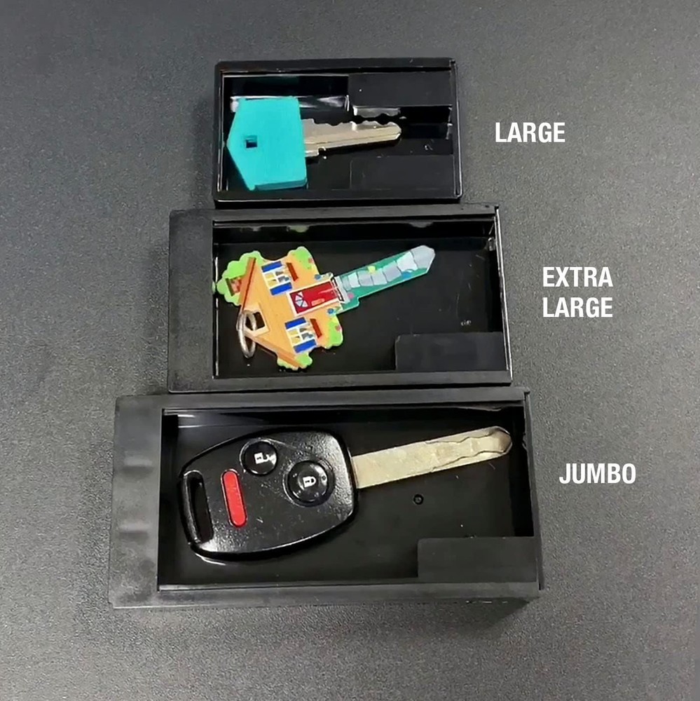 Hidden Magnetic Spare Key Storage Lock Box