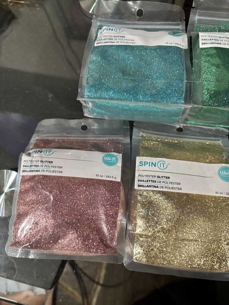 Spin It Glitter 10 Ounce Bag Lot