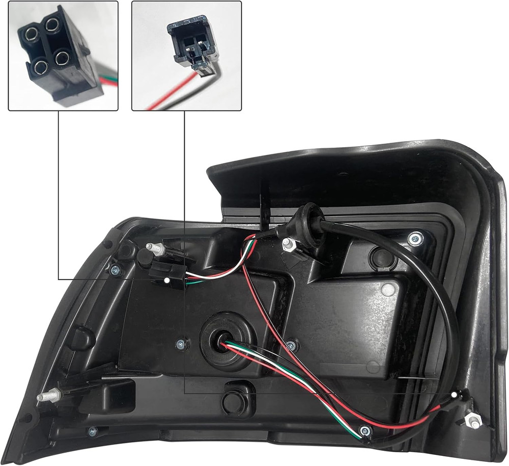 Tail Light Compatible with 1999-2004 Ford Mustang, Smoke Black Sequential LED Ba