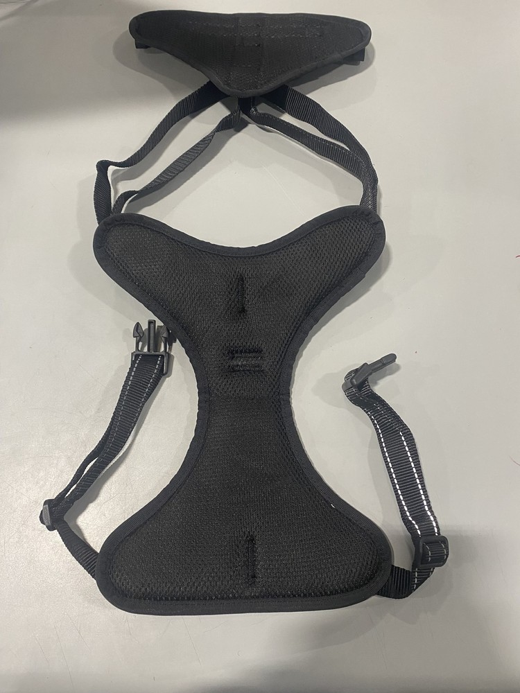 BABYLTRL DOG HARNESS WITH PITPULL GRAPHIC - BLACK