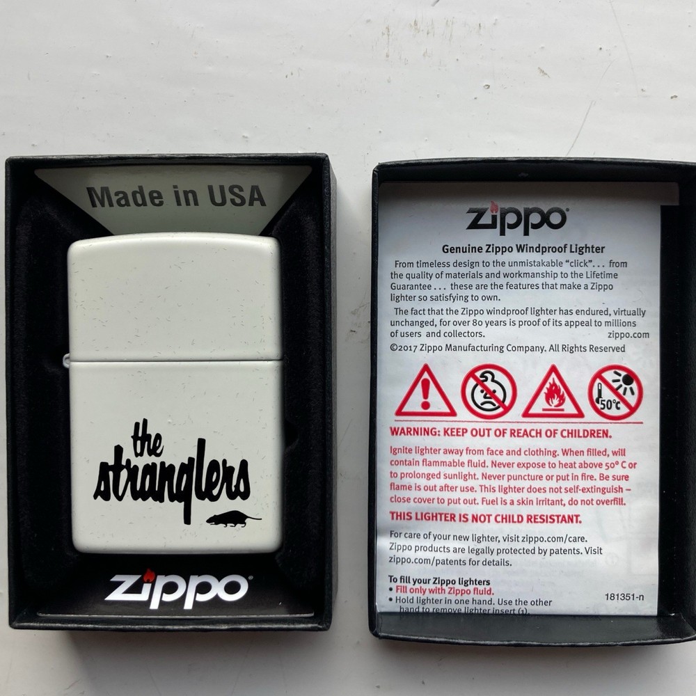 The Stranglers Zippo Lighter Boxed