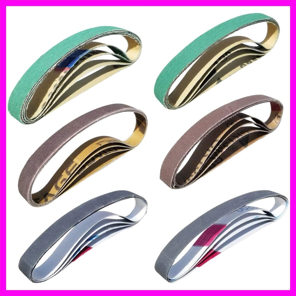 24 Pack 1/2" x 10" Replacement Knife Sharpener Sander Belt Kit for Work Sharp...