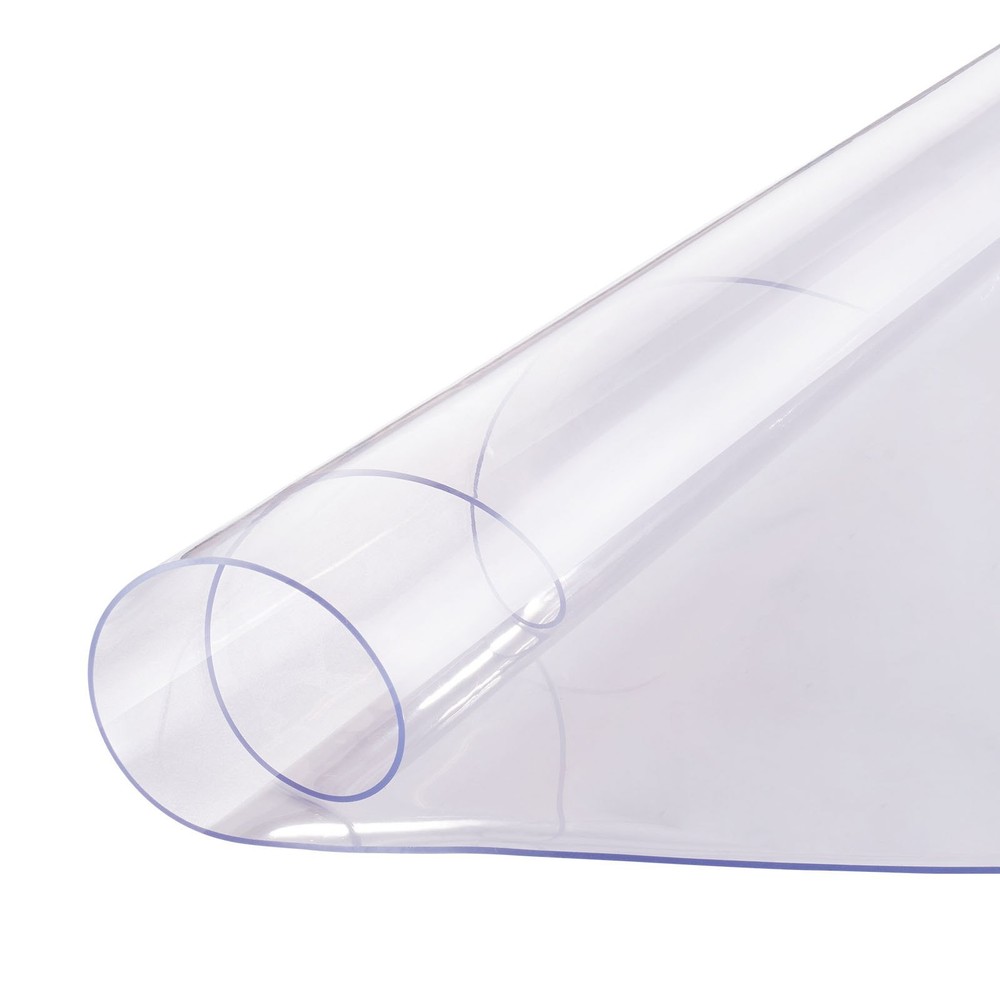 Plastic Table Cover 42 x 42 Inch 2.0 mm Thick Clear Table Protector Round
