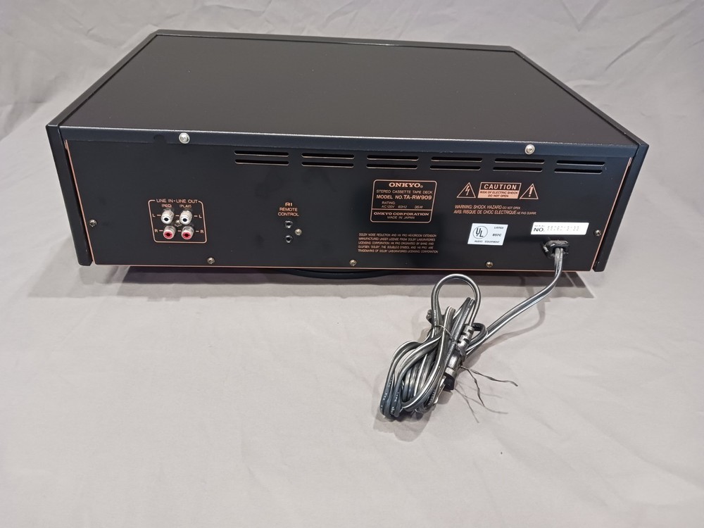 ONKYO INTEGRA TA-RW909 AUTO-REVERSE DUAL STEREO CASSETTE DECK