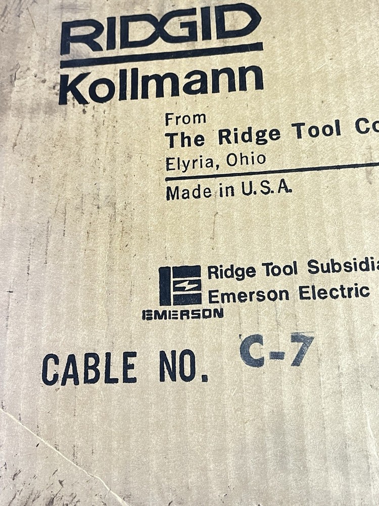 RIDGID C-7 heavy duty drain cleaning replacement cables Rusty