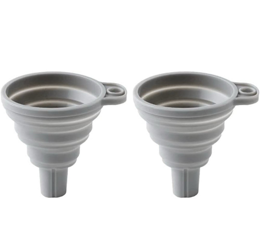 Multi-use Kitchen Funnel Small Foldable Collapsible Gray - A0221