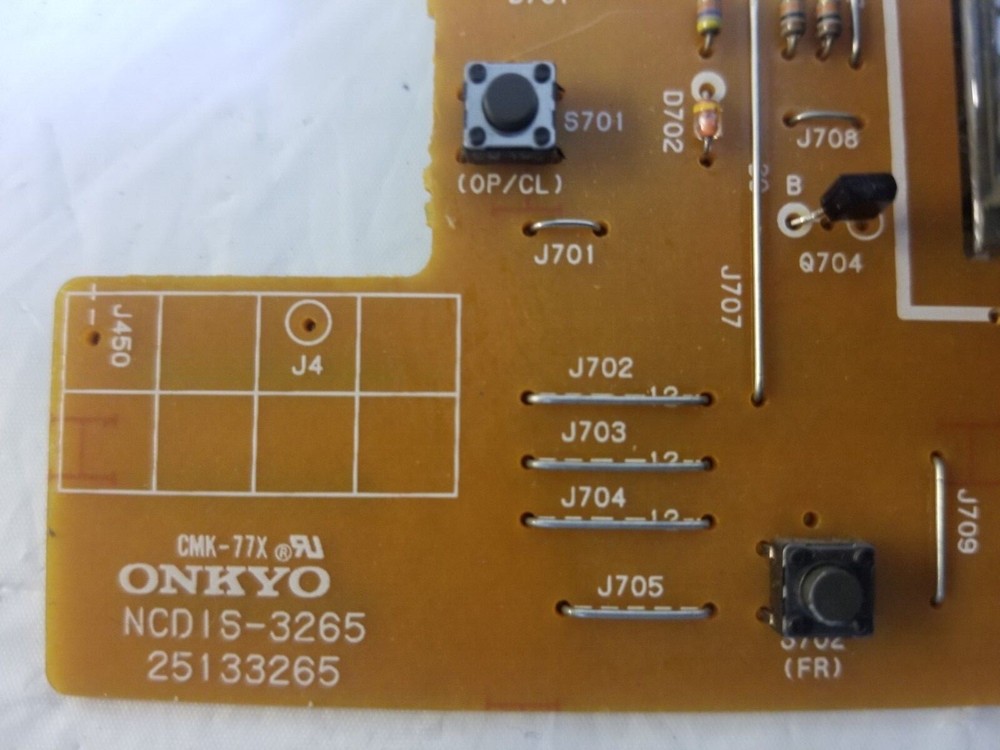 ONKYO DX-1500 Compact Disc Player DISPLAY BOARD w Working Display