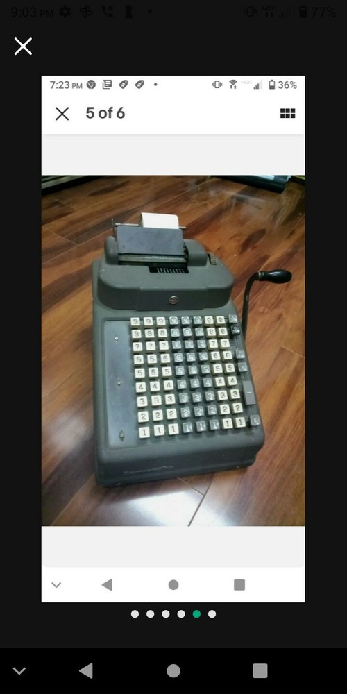 Early 20th Century Antique Burroughs Adding Machine