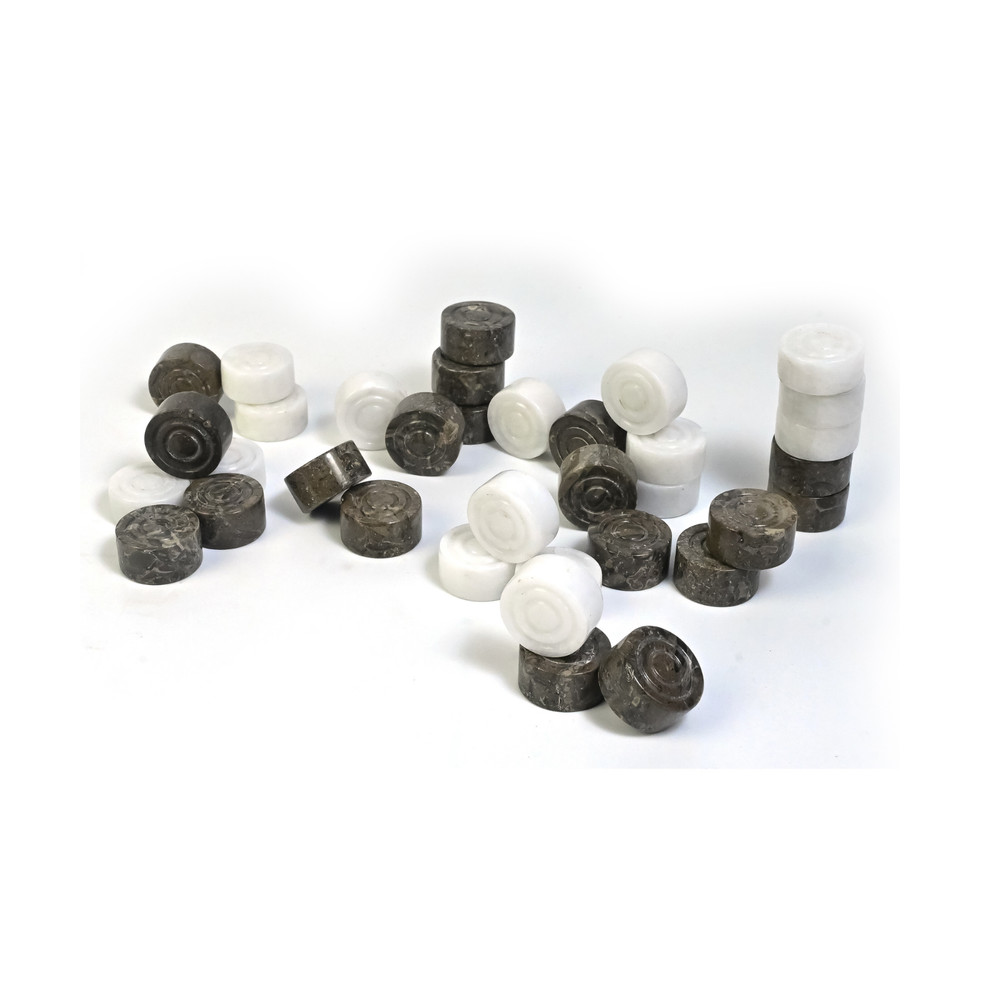 Elegant Marble checker pieces with Storage Box