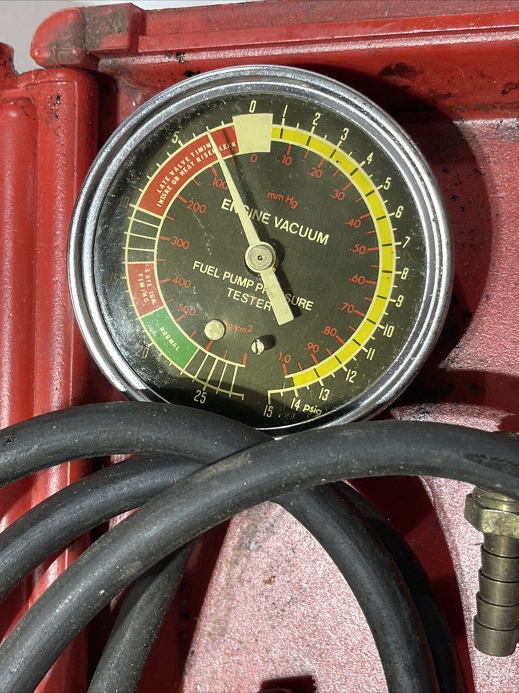 Vintage MAC TOOLS Vacuum Tester with case plus EXTRAS- SEE DETAILS!