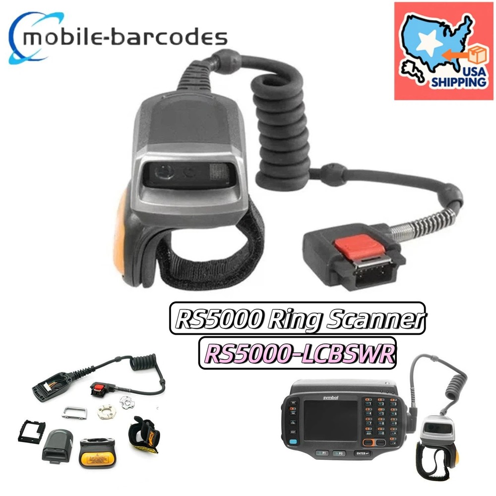 ⭐ RS5000 Ring Barcode Scanner RS5000-LCBSWR for Zebra WT41N0 Mobile Computer ⭐