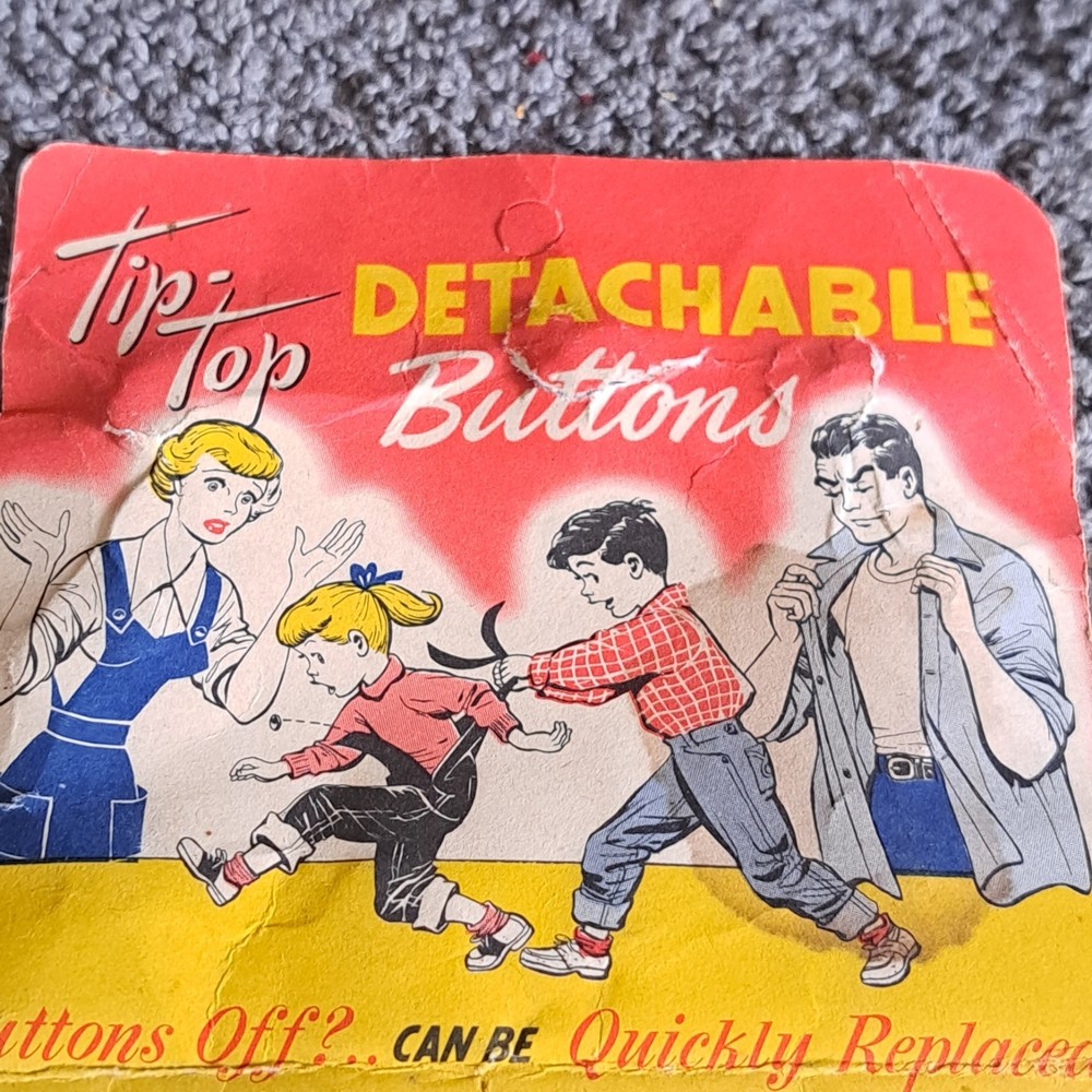 Vintage Tip Top Detachable Buttons
