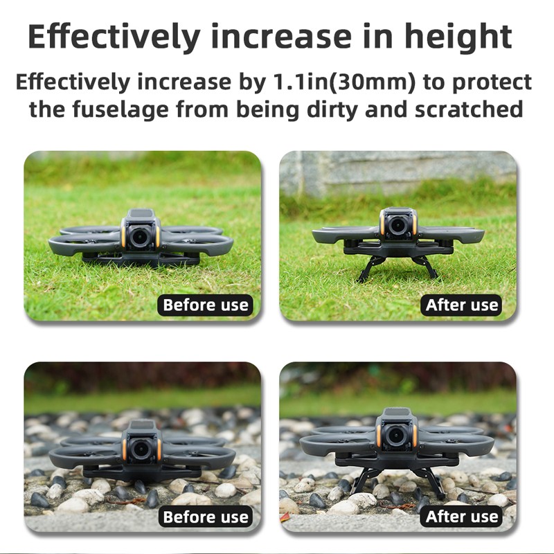 Foldable Sled Landing Gear Landing Protector Bracket Accessory For DJI AVATA 2