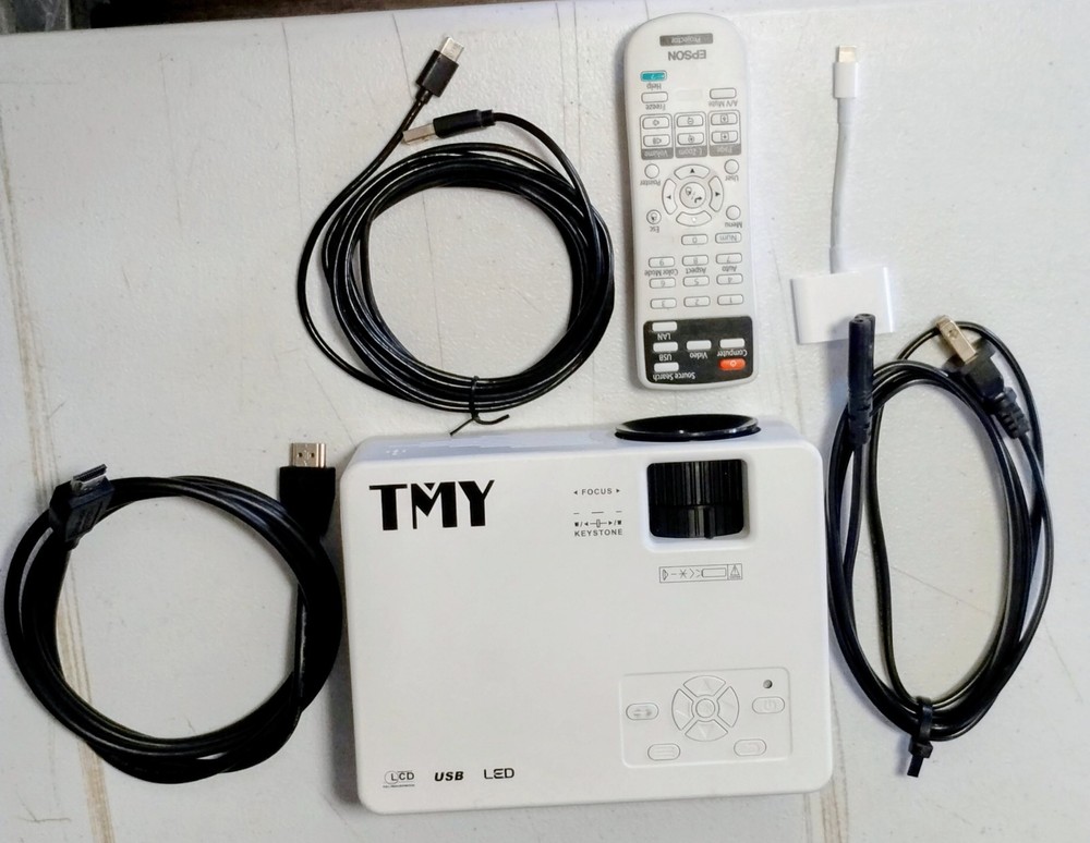 TMY Model V78 Mini Projector With Remote And Accessories