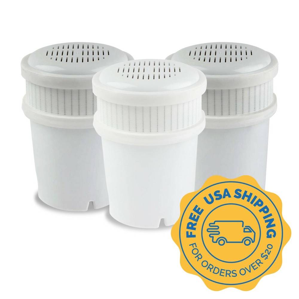 AquaBliss 10-Cup Water Filter Pitcher Cartridge - 3 Pack (FWPC3)