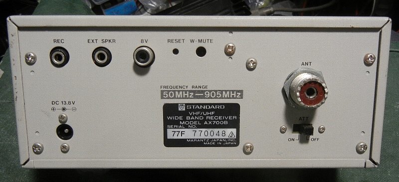 YAESU STANDARD AX-700B COMMUNICATIONS RECEIVER CONTINUOUS Working Confirmed