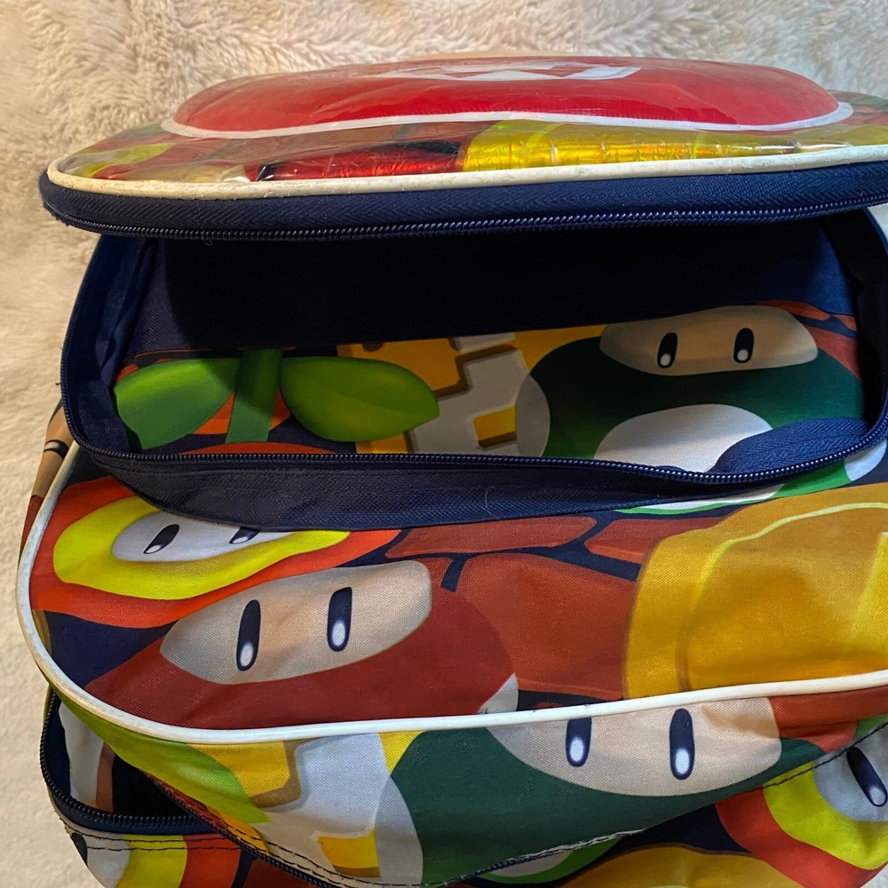 Nintendo Super Mario Backpack Large Mario on Front with Computer Compartment