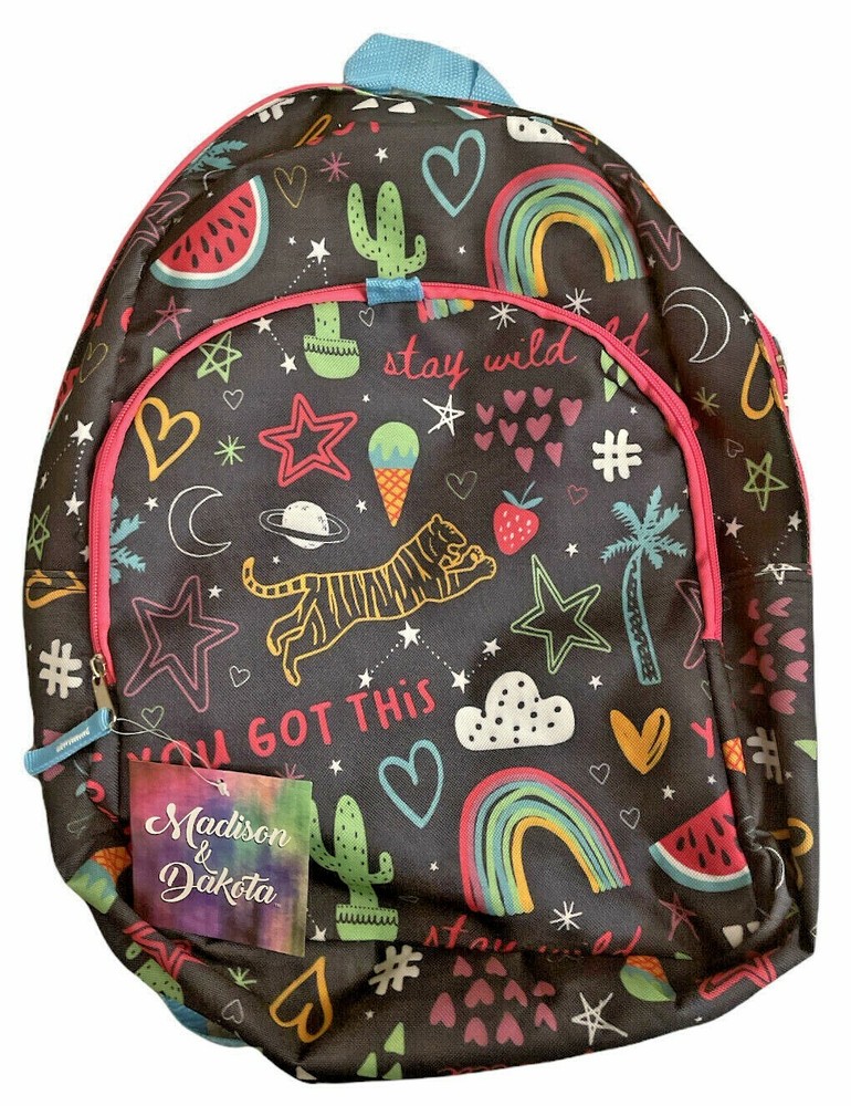 Madison & Dakota Multicolor Backpack - Adjustable Padded Straps