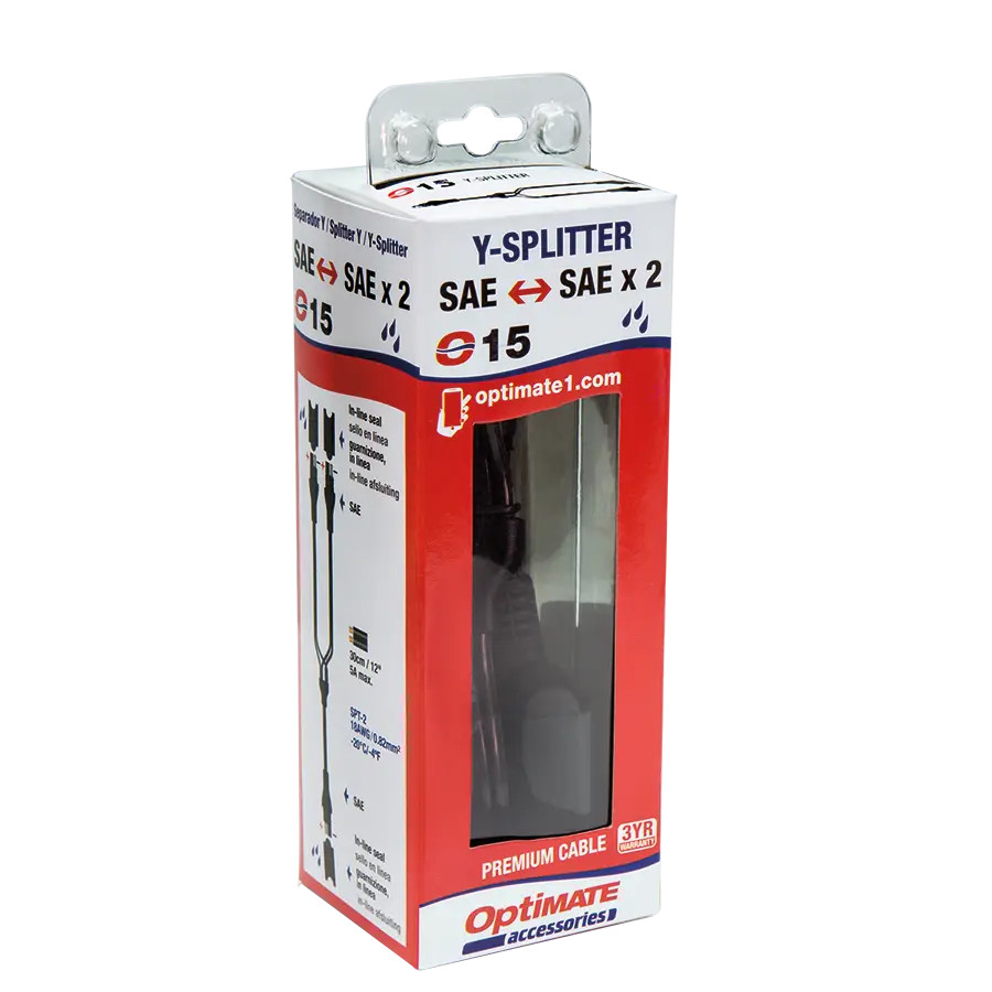 OptiMate Unfused SAE Y-Splitter Cable