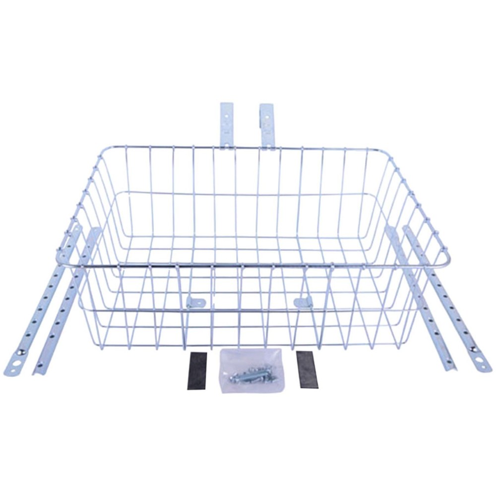 Wald Standard Large Bicycle Basket - Silver 1392