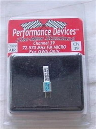 GWS 72Mhz FM Micro Receiver Crystal (Channel 39)