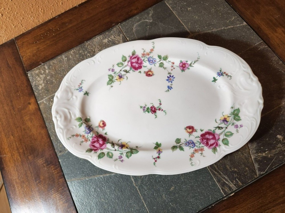 Walbrzych SHERATON ROSE Oval Serving Platter