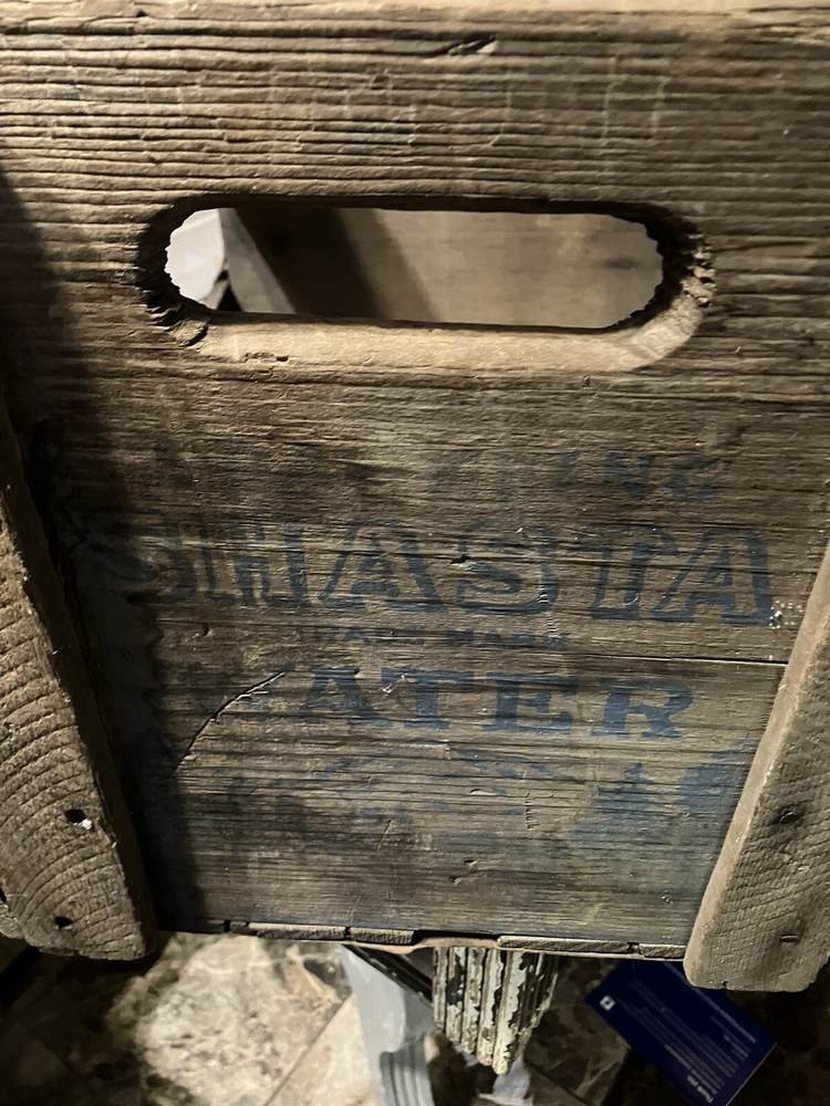 Shasta Water Wood Crate