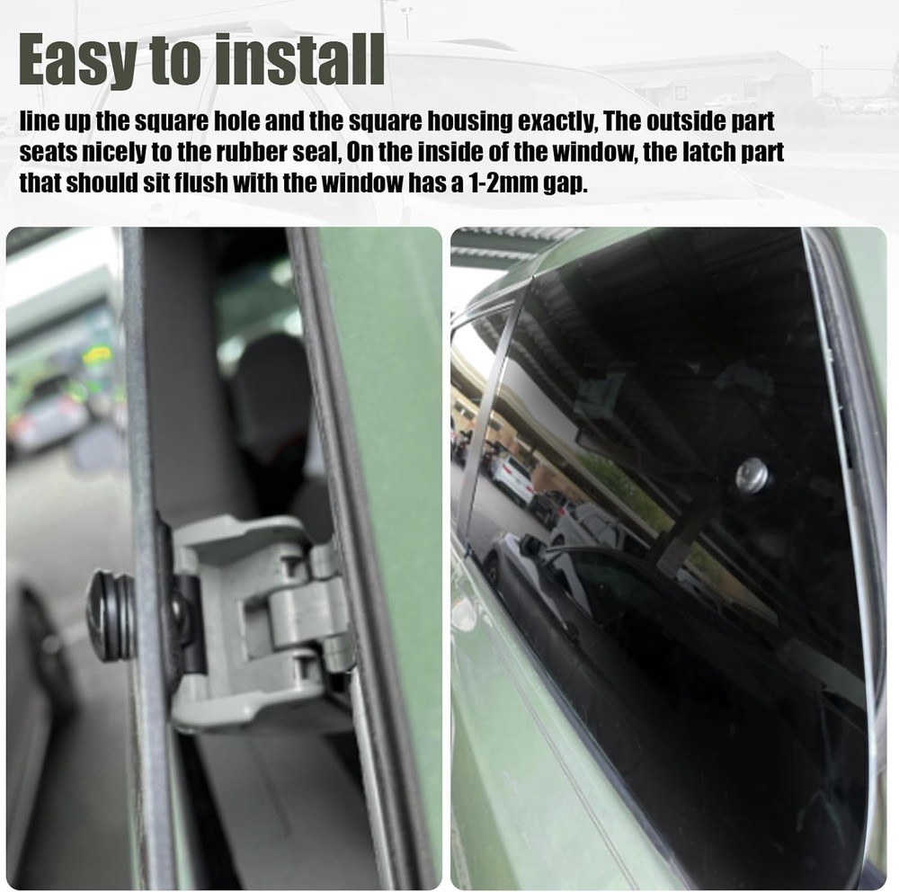 Rear Window Latch Bolt Nut Screw Replacement