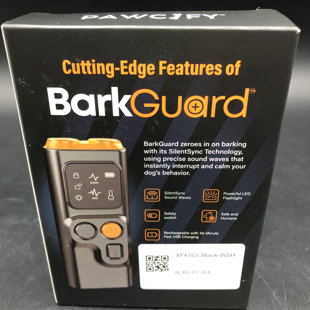 Pawcify BarkGuard Dog Bark Control Device Ultrasonic Trainer LED Flashlight New