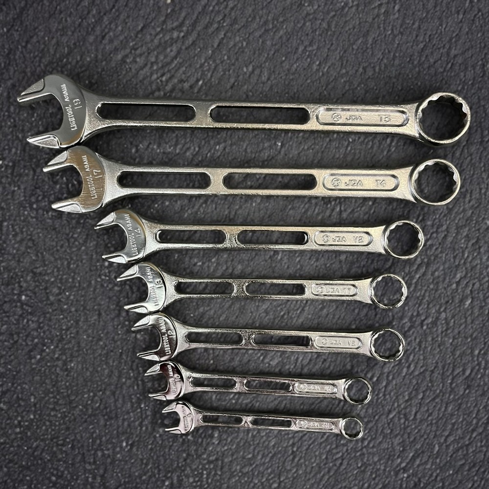 Asahi LCWS7 LIGHTOOL 7-piece Combination Wrench set 8-19 MM