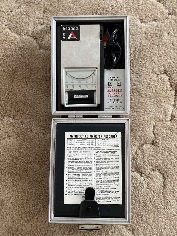 vintage amprobe recorder in box untested rare