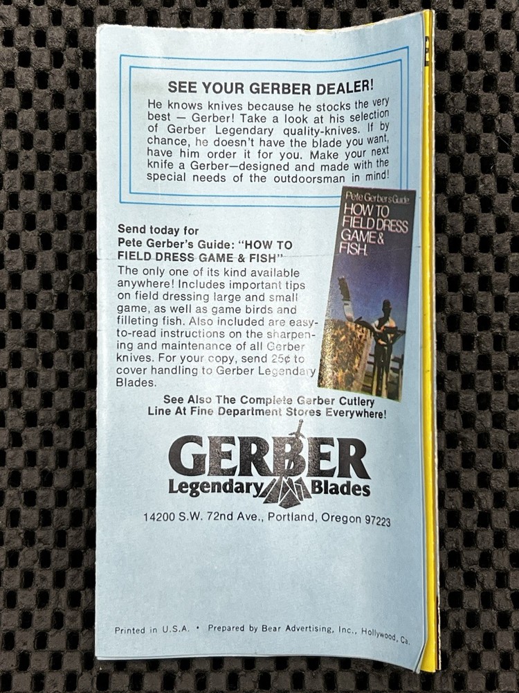GERBER AL MAR C325 HUNTER KNIFE